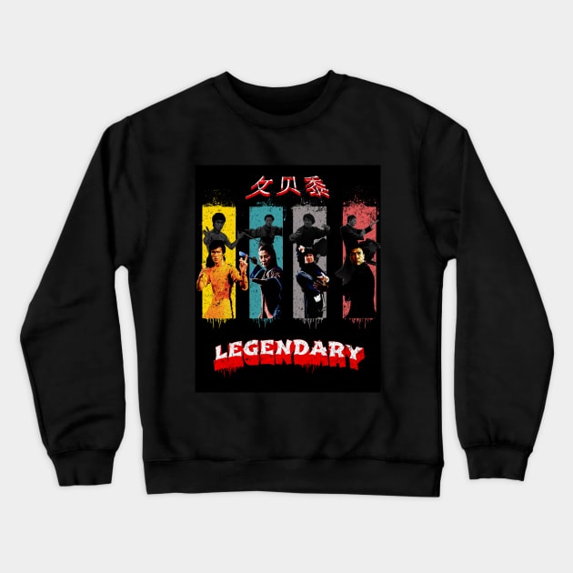 Kung Fu Flick Crewneck Sweatshirt by Honey Sensei